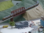 Photo of KATO ROUNDHOUSE Series 185 SHONAN color passes the iron bridge Thumbnail