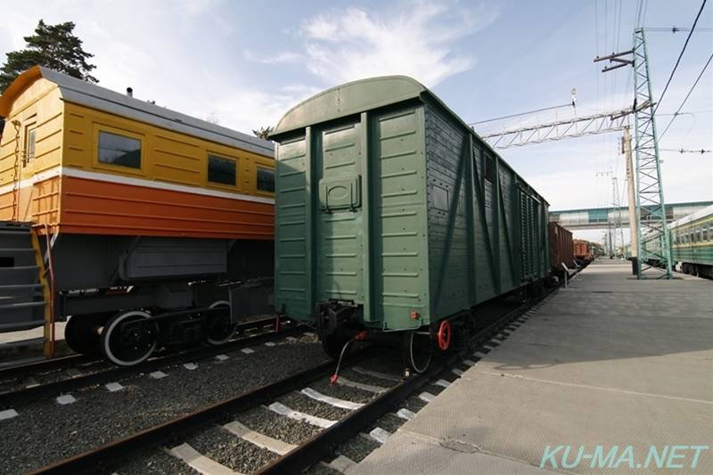 シベリア鉄道家畜車の写真