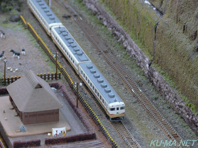 キハ58「えびの」の鉄道模型写真