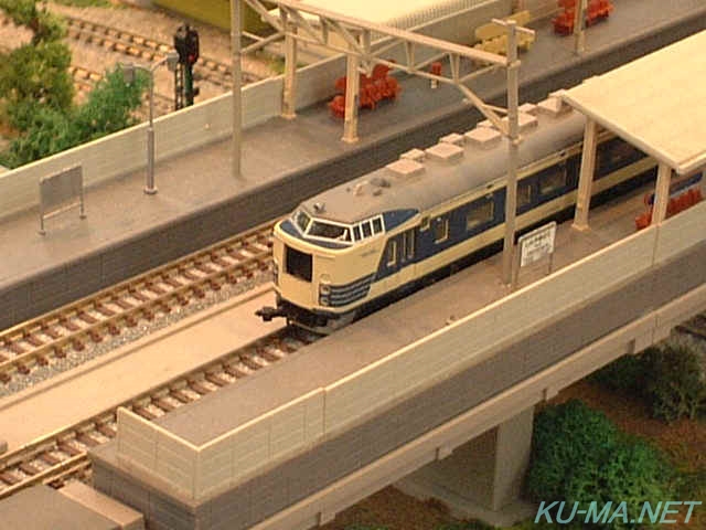 車載搭載カメラ583系の鉄道模型写真