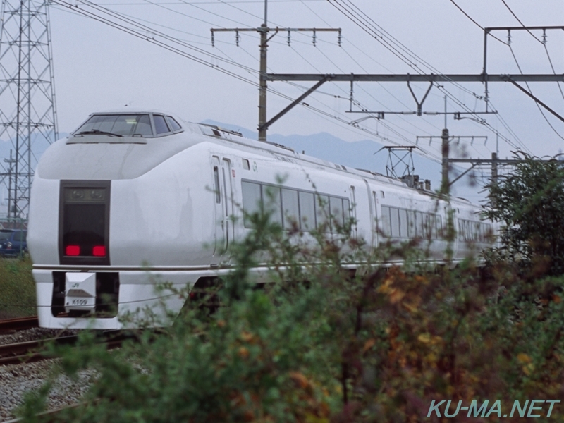 651系お召し列車最後尾の写真