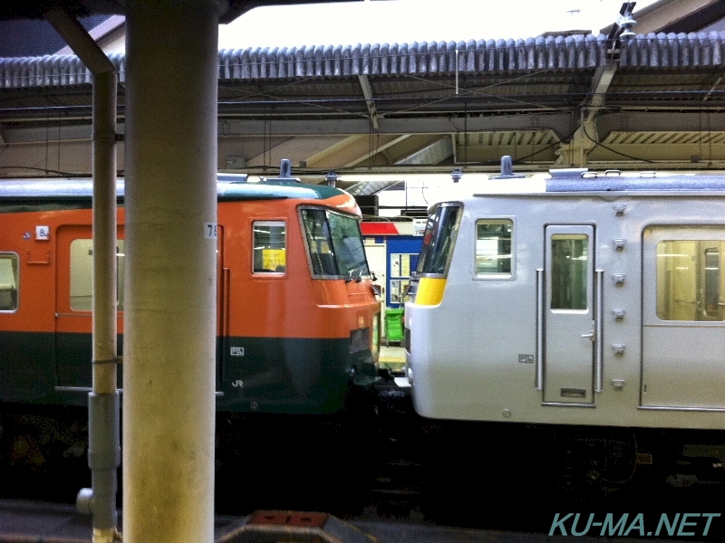 Photo of クハ185(KUHA 185) connecting surface