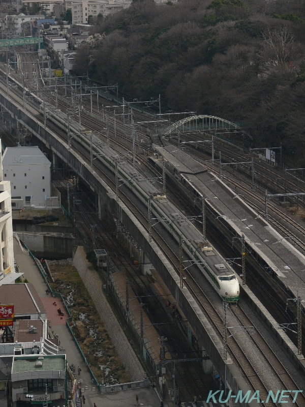 200系新幹線K47編成王子駅付近の鉄道写真