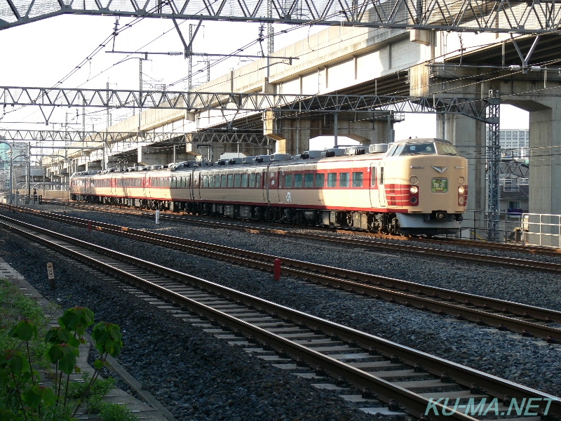 快速碓氷の復路の鉄道写真