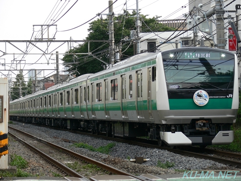 埼京線下りE233系7000番台の写真