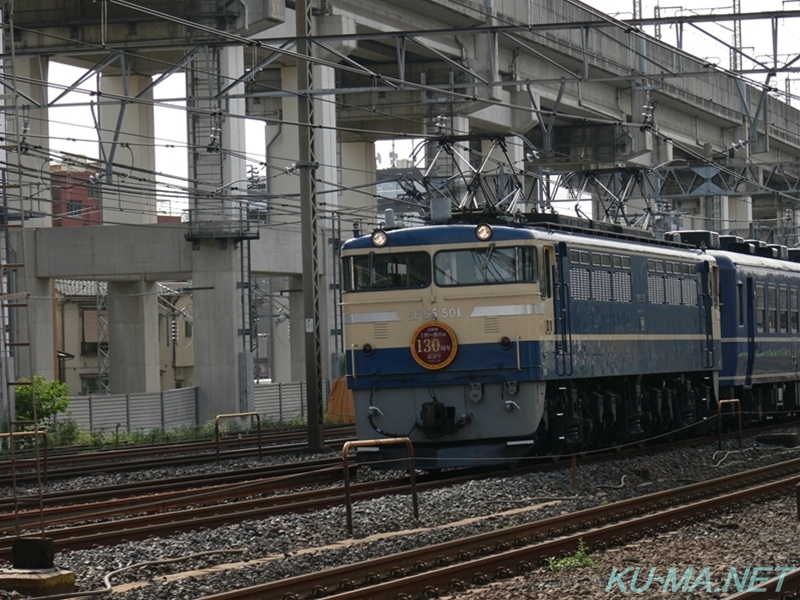 上野-熊谷間130周年記念号EF65-501の写真