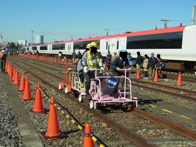 日本の軌道自転車の写真