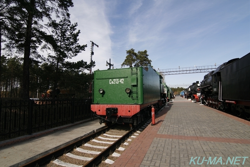 ロシア蒸気機関車Су 213-42最後尾の写真