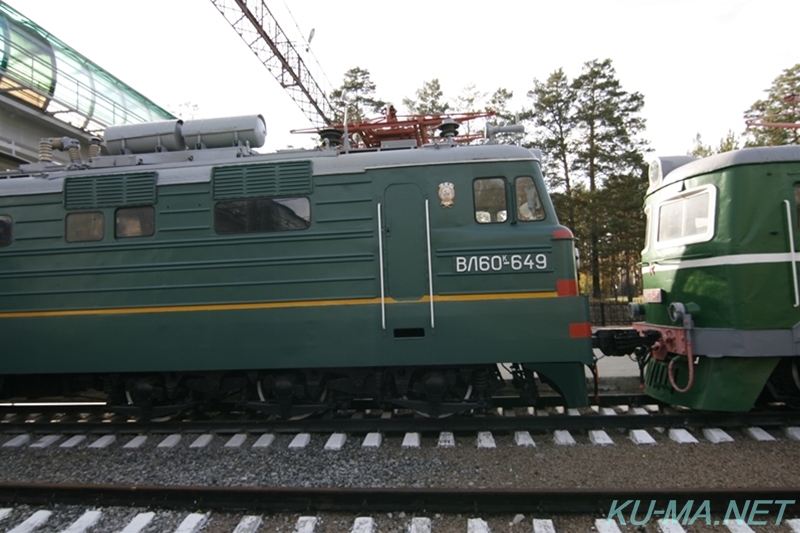 ソ連製電気機関車ВЛ60к-649の側面写真