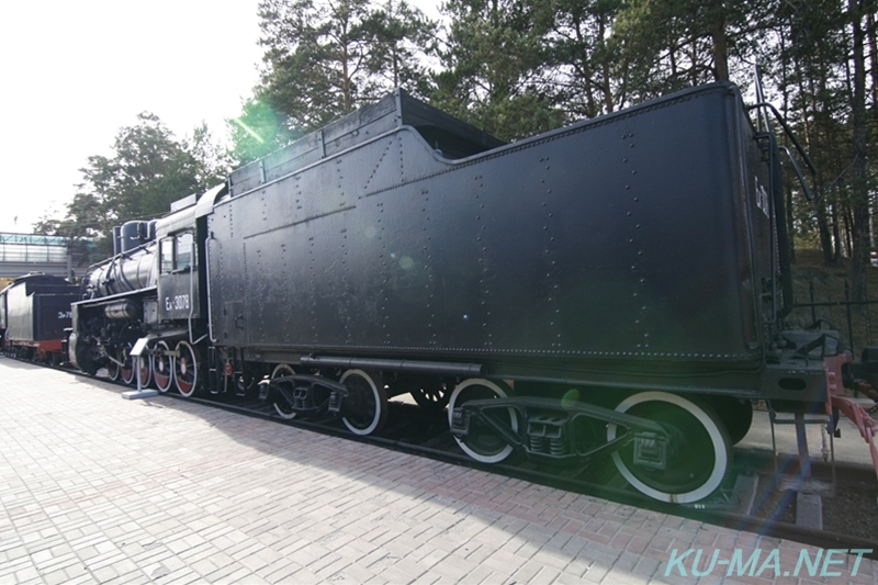 ロシア蒸気機関車Еа-3078最後尾の写真
