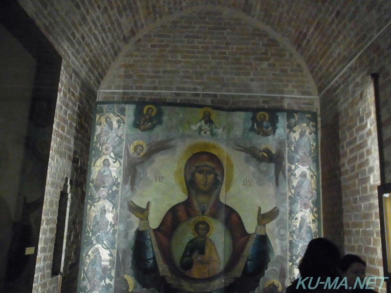 聖ワシリー大聖堂聖母マリアのイコン像の写真