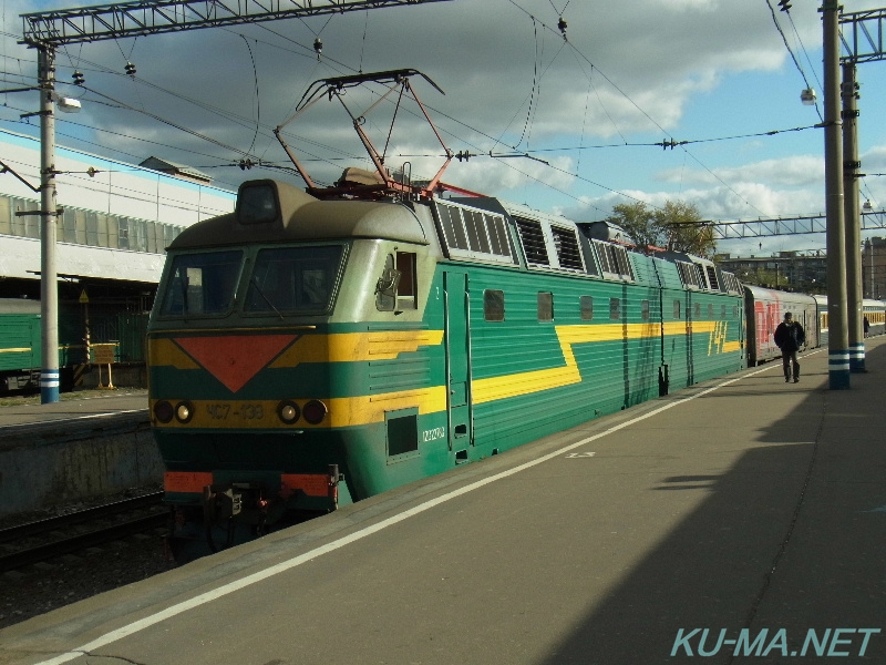 シベリヤク号先頭機関車の鉄道写真